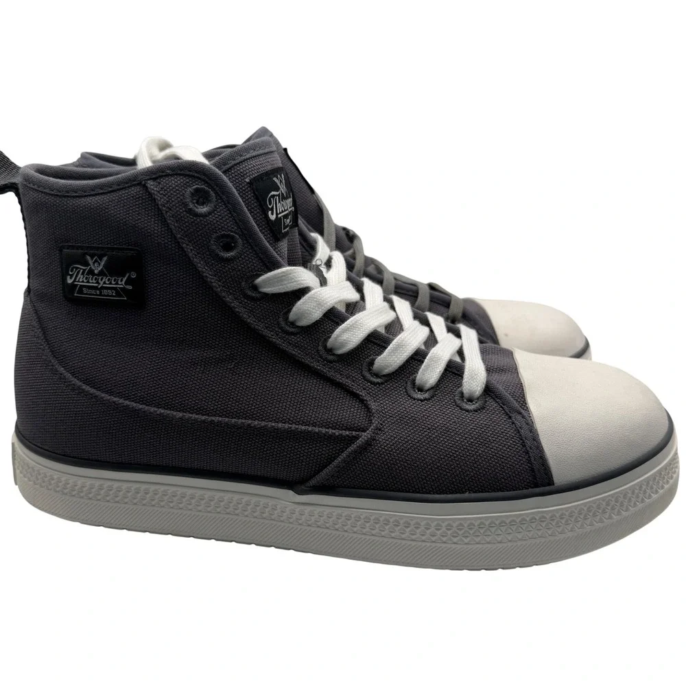 Thorogood 808-2200 Mens 11 Composite Toe Canvas High Top Work Sneakers Gray